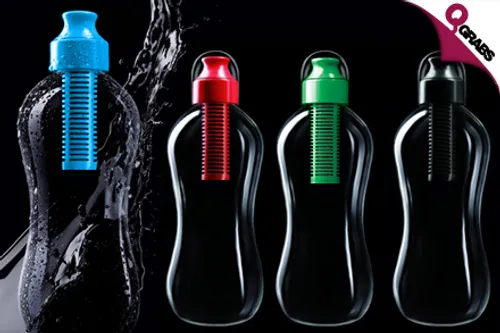 For QR39, Stay Hydrated with a Set of Two Water Filtration Bottles - Choose from 4 Sporty Colors! (QR69 Value)